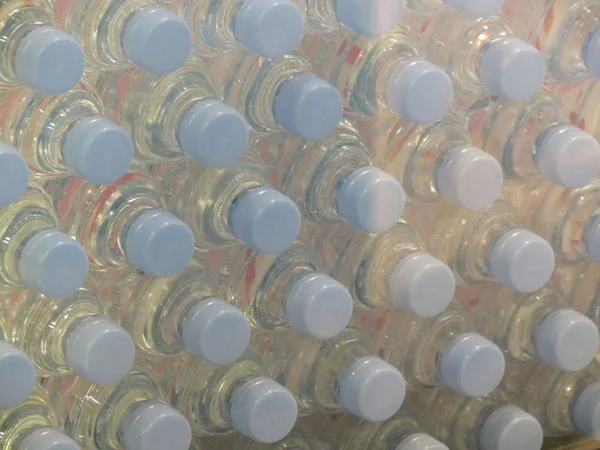 Wzór butelki z tworzyw sztucznych — Zdjęcie stockowe