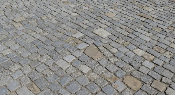 Textura Paralelepípedo Cinza Útil Como Fundo — Fotografia de Stock