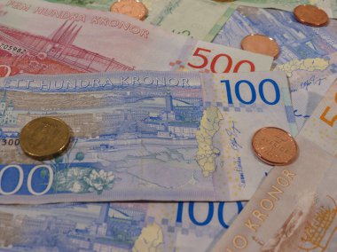 İsveç Kronu banknot ve madeni paralar (Sek), İsveç para birimi