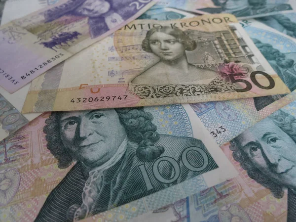 瑞典克朗纸币货币 Sek 瑞典货币 — 图库照片