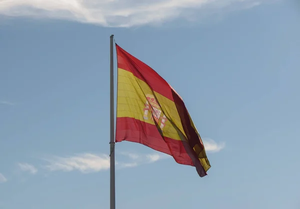 Spaanse Nationale Vlag Van Spanje Europa — Stockfoto