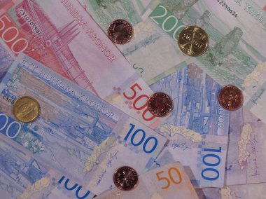 İsveç Kronu banknot ve madeni paralar (Sek), İsveç para birimi