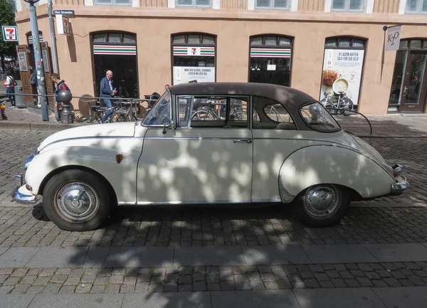 Vintage off white Audi car — стоковое фото