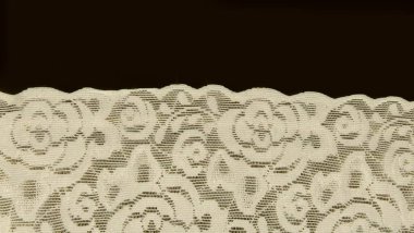 beyaz çiçekli dantel bant arkaplan