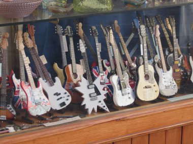elektro gitar teli müzik enstrümanı, küçük ölçekli kopyalar
