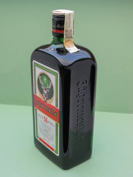 Sebotol Jagermeister digestif herbal — Stok Foto