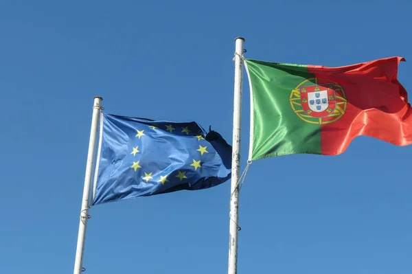 Portugese vlag van Portugal — Stockfoto