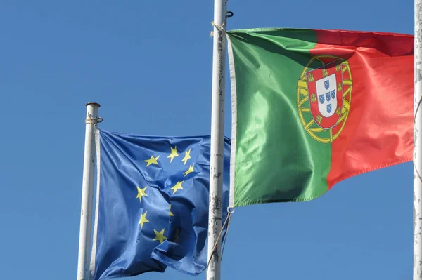 Portugals flagga — Stockfoto