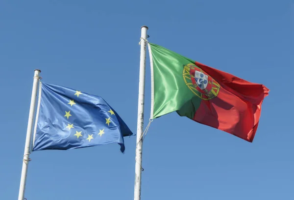 Portugals flagga — Stockfoto