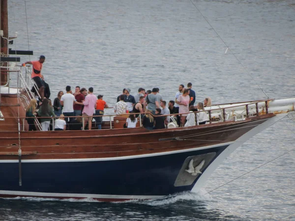 Impreza na łodzi w Valletta — Zdjęcie stockowe