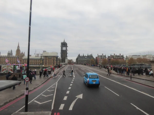 Houses of Parliament conservation works in London — Stock Photo, Image