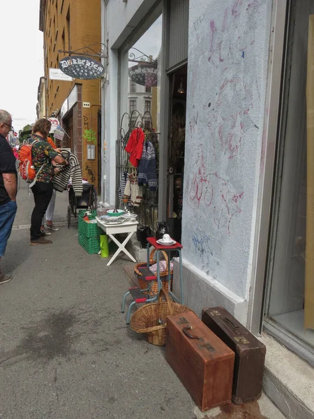 Second hand shop in Oslo — Stock Photo, Image