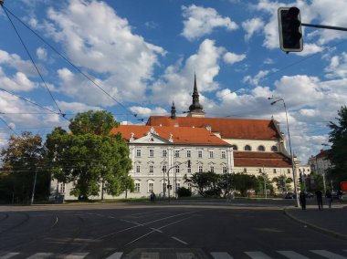 BRNO, CZECH CUBLIC - CRCA HAZİRAN 2018: Aziz Thomas Kilisesi