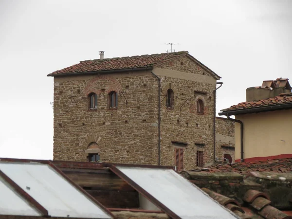 Cima Una Torre Medievale Firenze — Foto Stock