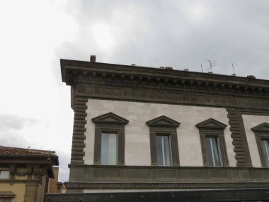 Floransa, İtalya 'da klasik pencereli antik mimari