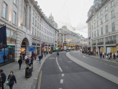 Londra, Uk - Kasım 2019: Regent Caddesi Hilal Sokağı