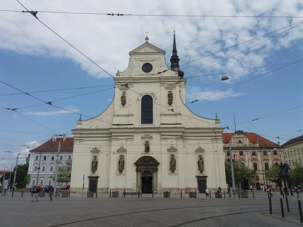 Brno Repubblica Ceca Circa Maggio 2018 Chiesa San Tommaso — Foto Stock
