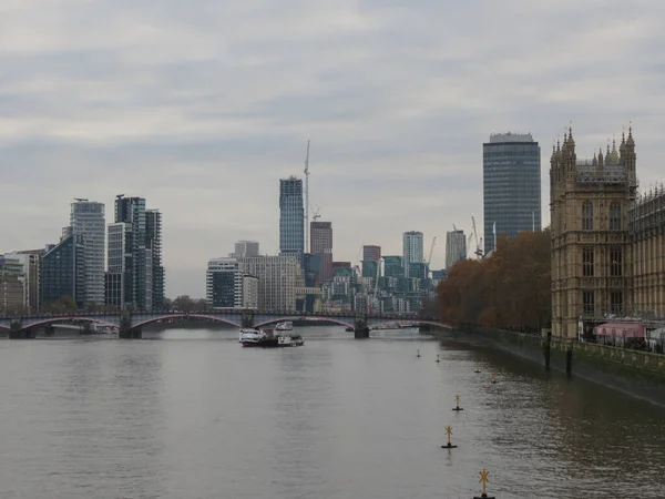 Circa Noviembre 2019 Vista Londres Battersea Sands End Desde Puente — Foto de Stock