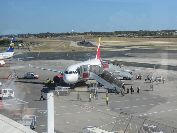 Valletta Malta Circa Május 2019 Iberia Airbus A320 Felszállás Nélkül — Stock Fotó