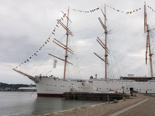 Goteburg Sweden Circa 2017年8月 桟橋に係留された帆船 — ストック写真