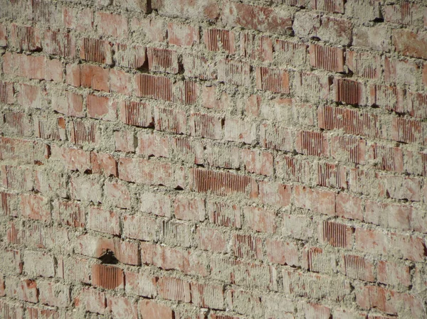 Ściana Czerwonej Cegły Przydatna Jako Tło — Zdjęcie stockowe