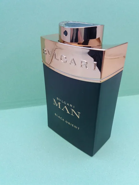 Rome Italia Circa February 2020 Bulgari Man Black Orient Parfum — Fotografie, imagine de stoc