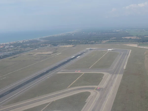 Roma Itália Circa Outubro 2019 Aeroporto Roma Fiumicino Leonardo Vinci — Fotografia de Stock