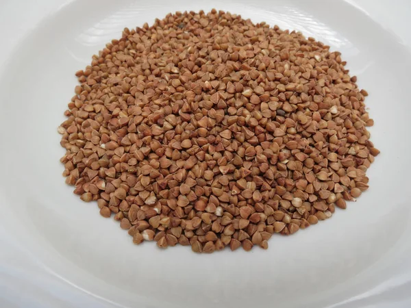 Fagopyrum Esculentum 或普通荞麦豆类蔬菜素食 — 图库照片