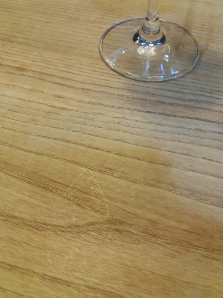 Verre Vin Alcoolisé Sur Une Table Bois — Photo