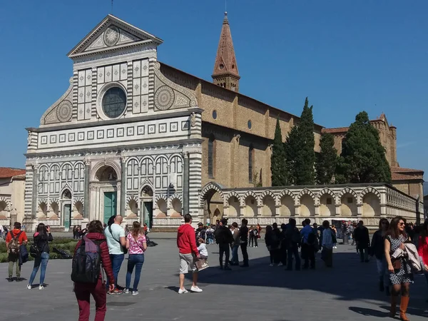 Květina Itálie Circa April 2019 Kostel Santa Maria Novella Náměstí — Stock fotografie