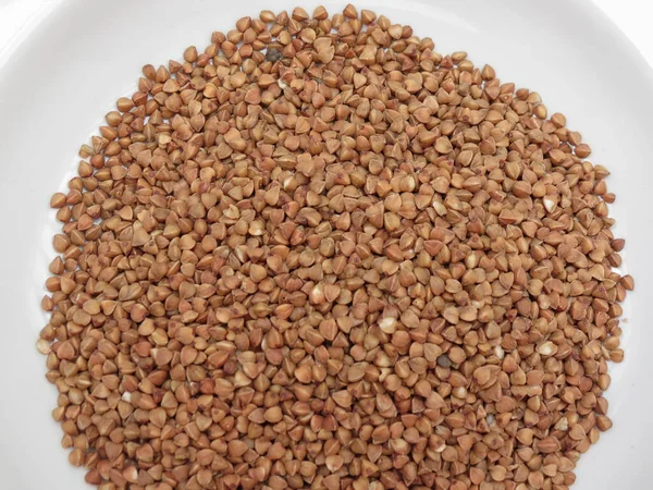 Buckwheat Fagopyrum Esculentum Common Buckwheat Legumes Vegetables Vegetarian Food — Stock Photo, Image