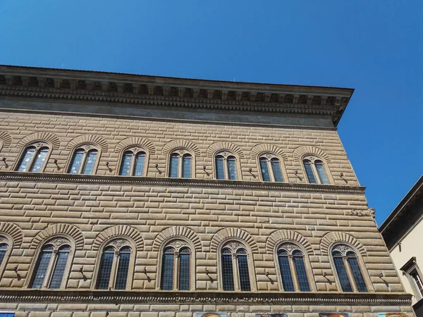 Florence Italy Circa April 2019 Palazzo Strozzi — Stock Photo, Image