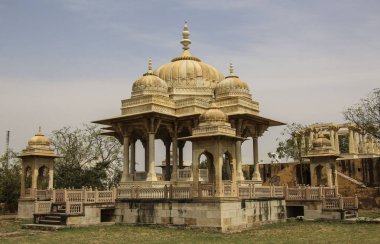 Jaipur, Rajasthan, India.The Kraliyet kremasyon Kraliyet mezar 