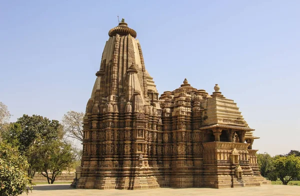 Templo de Kandariya Mahadeva, templos occidentales de Khajuraho, India —  Fotos de Stock