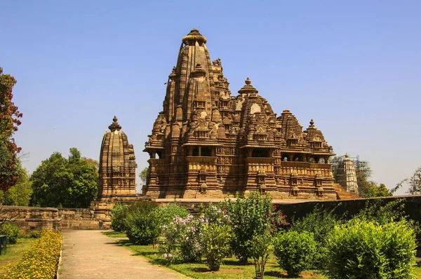 Templo de Vishwanatha, templos ocidentais de Khajuraho, Índia — Fotografia de Stock