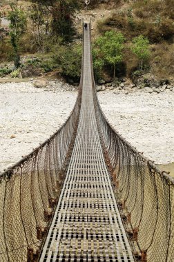 asma köprü Himalayalar Nepal