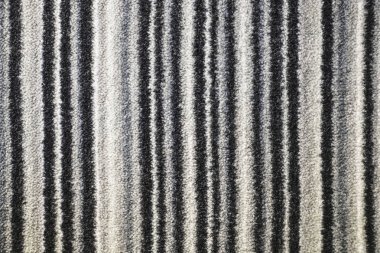 Tekstil halı doku beyaz, gri ve b çizgili desenli