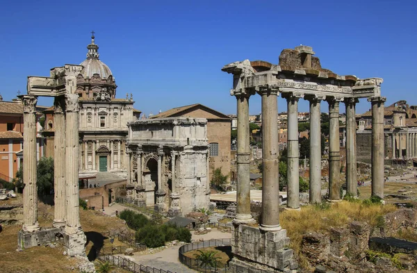 Romeins forum in Rome, Italië — Stockfoto