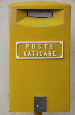 Bir posta kutusu, Vatikan postanede Vatikan Roma, bu