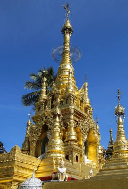 Kyauktan Pagoda, Yangon nehir kolu, Myanmar (Burma Ye)