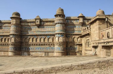 Gwalior fort in Gwalior (Mughal architecture), Madhya Pradesh, I clipart