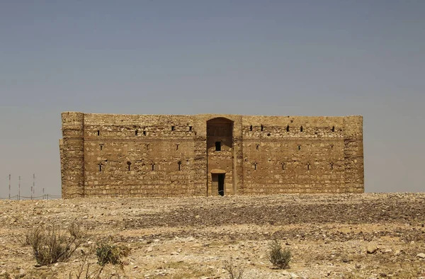 Kasr Charrána, pouštní hrad ve východním Jordánsku — Stock fotografie