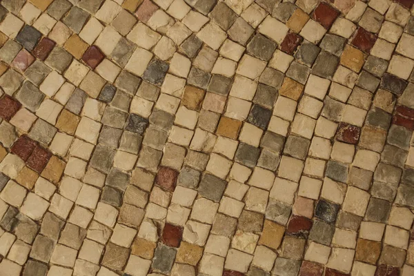 Antikes Fußbodenmosaik aus den Kirchen der Stadt — Stockfoto
