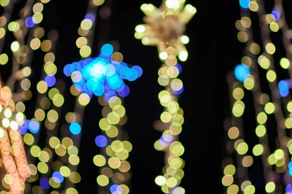 Círculos coloridos borrados de luz — Fotografia de Stock