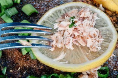 Somon folyo kavrulmuş. Narin