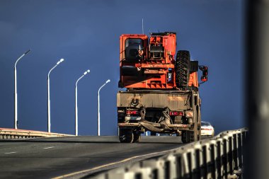 Üzerine portakal Mobil vinç rides