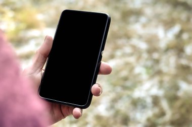 Boş ekran cep telefonu. Dikey.