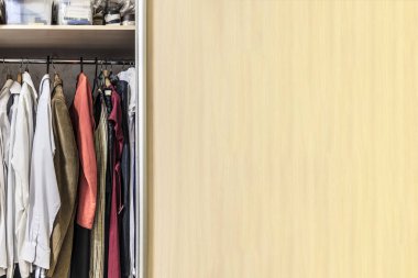 Bir raf kutuları ile dolap