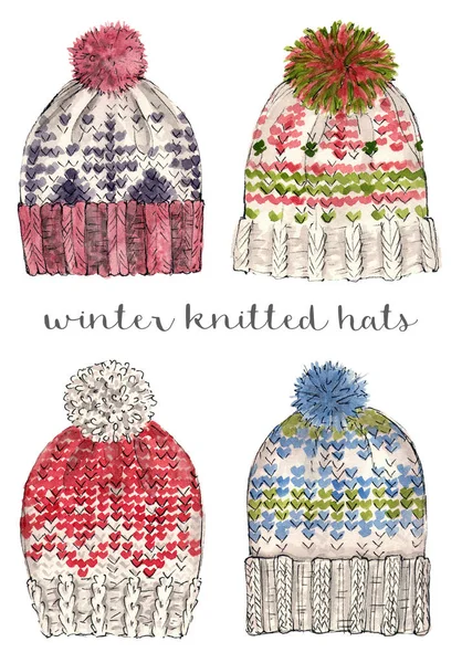 Zimní pletená čepice. — Stock fotografie