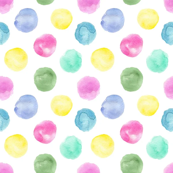 Watercolor confetti colorful spots pattern — Stock Photo, Image